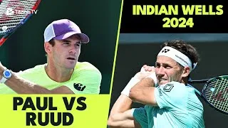 Tommy Paul vs Casper Ruud Indian Wells 2024 points forts