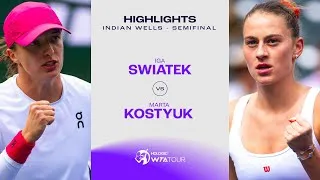 Iga Swiatek vs. Marta Kostyuk | 2024 Indian Wells demi-finale | Meilleurs moments