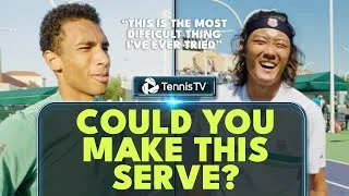 Tentative de service de tennis à l'envers ! 🫨