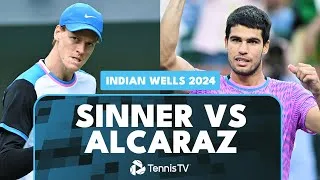 Jannik Sinner vs Carlos Alcaraz match | Indian Wells 2024 highlights