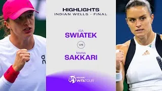 Iga Swiatek vs Maria Sakkari | 2024 Indian Wells Final highlights