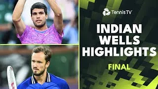 Carlos Alcaraz et Daniil Medvedev jouent à nouveau pour le titre 🏆 | Indian Wells 2024 Final Highlights