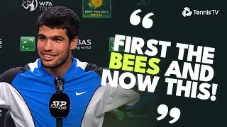 Carlos Alcaraz et Daniil Medvedev réagissent à la finale d'Indian Wells 🗣