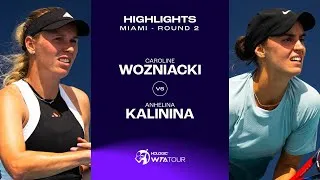 Les meilleurs moments de Wozniacki vs Kalinina au 2ème tour à Miami