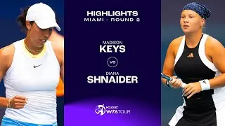 Les meilleurs moments du match Keys vs Shnaider au deuxième tour de Miami