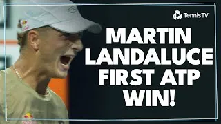 Martin Landaluce, 18 ans, remporte son tout premier match ATP ! | Les faits marquants de Miami 2024