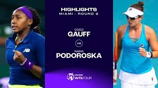 Les meilleurs moments de Gauff contre Podoroska au deuxième tour de Miami