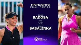 Sabalenka est restée forte dans ces circonstances particulières pour battre Badosa au deuxième tour de Miami.