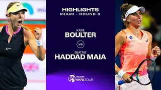 Katie Boulter vs Beatriz Haddad Maia | 2024 Miami Round 3 | Highlights