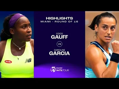 Les meilleurs moments de la superbe victoire de Garcia sur Gauff au 4ème tour de Miami
