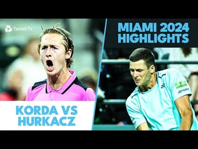 Highlights de Hurkacz vs Korda au 3ème tour de Miami