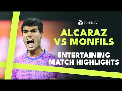 Les meilleurs moments du match Alcaraz vs Monfils, un match de producteurs de hot-shots, au 3e tour de Miami