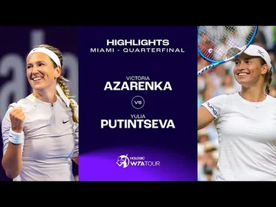 Victoria Azarenka vs. Yulia Putintseva | 2024 Miami Quarterfinal | Highlights