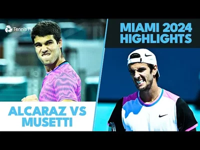 Carlos Alcaraz vs Lorenzo Musetti Brillant Shotmaking | Miami 2024 Highlights