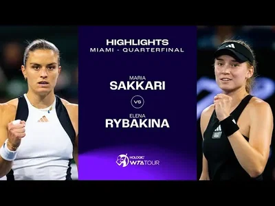 Maria Sakkari vs Elena Rybakina | 2024 Miami Quarterfinal | Highlights