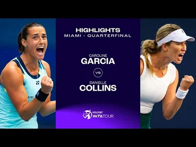 Caroline Garcia vs. Danielle Collins | 2024 Miami Quarterfinal | Highlights