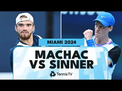 Les meilleurs moments du match Sinner contre Machac en quart de finale à Miami