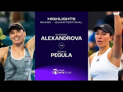 Ekaterina Alexandrova vs. Jessica Pegula | 2024 Miami Quarterfinal | Highlights