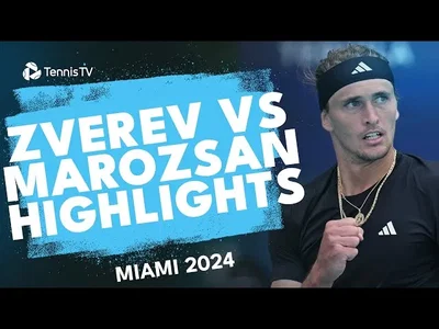 Alexander Zverev vs Fabian Marozsan - Miami 2024