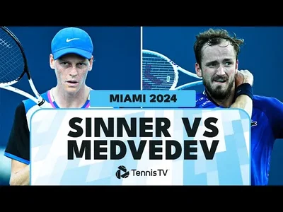 Les meilleurs moments de la démonstration de Sinner contre Medvedev à Miami (demi-finales) !