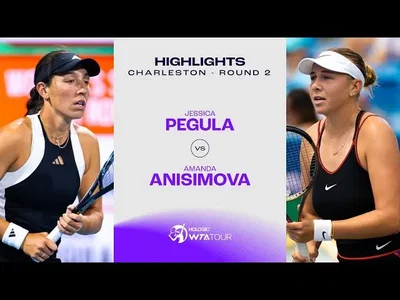 Jessica Pegula vs Amanda Anisimova | 2024 Charleston Round 2 | Highlights