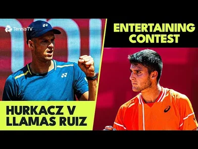 Les meilleurs moments de la victoire de Hurkacz sur Llamas Ruiz pour atteindre sa première demi-finale sur terre battue (Estoril).