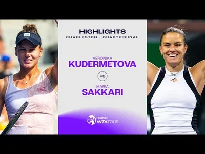 Les meilleurs moments de la brillante victoire de Sakkari sur Kudermetova en quarts de finale sur la terre battue verte de Charleston.