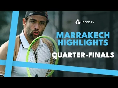 Berrettini vs Sonego, Fognini vs Kotov, Navone et Carballes Baena en action. Les temps forts des quarts de finale à Marrakech.