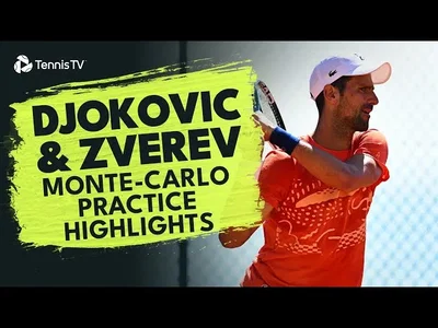 Djokovic est dans la place à Monte-Carlo ! Regardez les moments forts de son entraînement de samedi avec Zverev