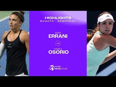 Les meilleurs moments de la victoire émotionnelle d'Osorio sur Errani en demi-finale sur la terre battue de Bogota