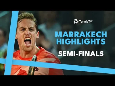 Berrettini contre Navone, Carballes Baena contre Kotov, les temps forts des demi-finales sur la terre battue de Marrakech.