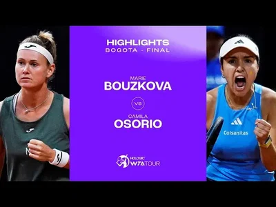 Les meilleurs moments de la victoire d'Osorio sur Bouzkova, qui a remporté son deuxième titre à Bogota.