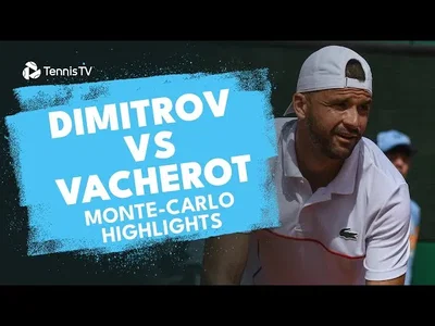Les meilleurs moments de Dimitrov vs Vacherot au premier tour sur la terre battue de Monte-Carlo
