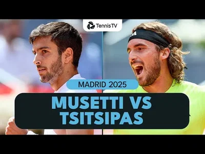 Lorenzo Musetti contre Stefanos Tsitsipas match captivant | Madrid 2025 Résumé
