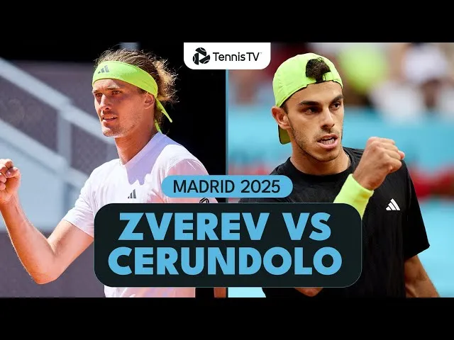 Resúmenes del partido Alexander Zverev vs Francisco Cerundolo | Madrid 2025
