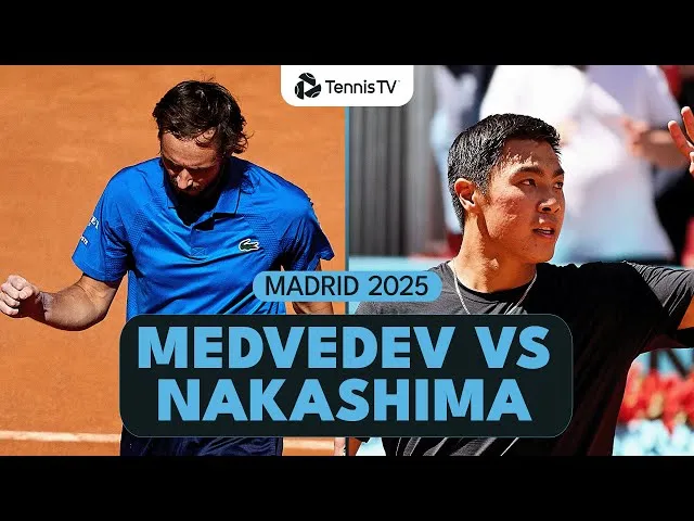 Daniil Medvedev vs Brandon Nakashima resumen | Madrid 2025