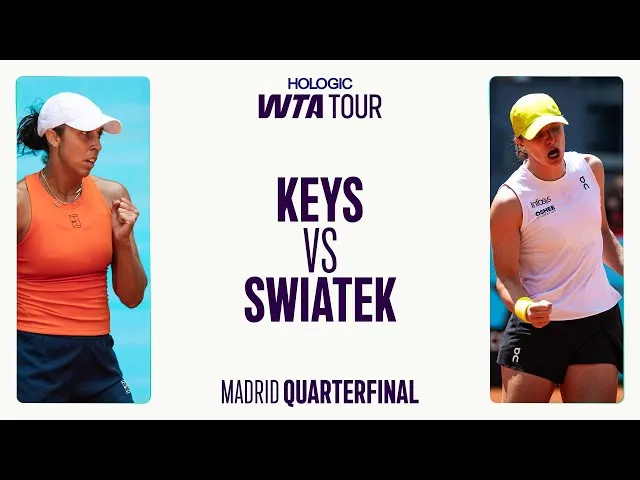 Madison Keys contre Iga Swiatek | Résumé de Madrid 2025