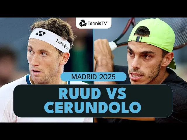 Francisco Cerundolo contre Casper Ruud | Résumé | Madrid 2025