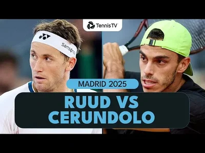 Francisco Cerundolo contre Casper Ruud | Résumé | Madrid 2025