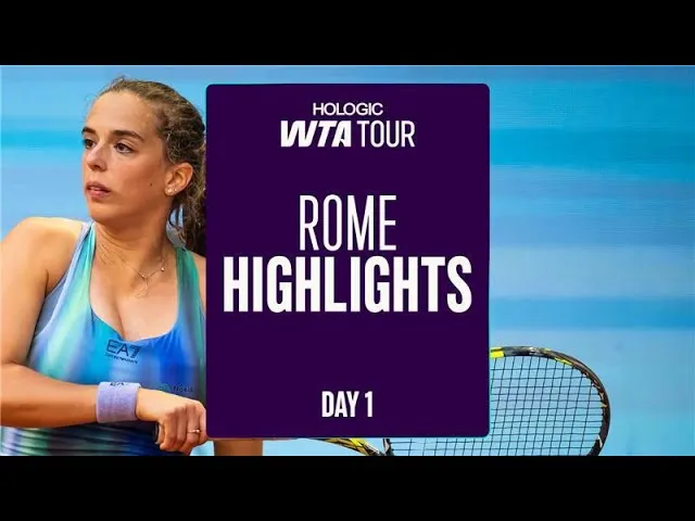 Journée 1 à Rome : les temps forts des matchs avec Kvitova, Stearns, Bronzetti et plus encore !