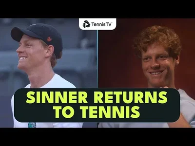 Première séance d'entraînement et interview de Jannik Sinner à son retour au tennis !