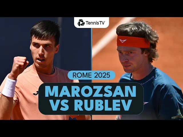 Andrey Rublev contre Fabian Marozsan | Résumé de Rome 2025