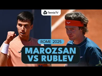 Andrey Rublev contre Fabian Marozsan | Résumé de Rome 2025