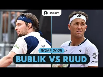 Alexander Bublik contre Casper Ruud | Résumé de Rome 2025