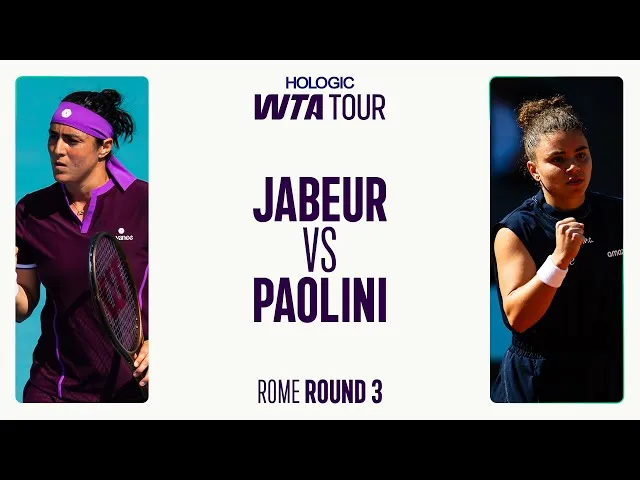 Jasmine Paolini contre Ons Jabeur | Résumé Rome 2025