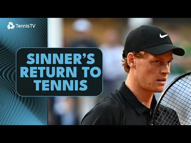 Jannik Sinner joue son premier match en 3 mois | Résumé de Rome 2025