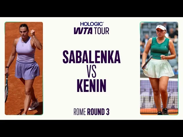 Aryna Sabalenka contre Sofia Kenin | Résumé Rome 2025