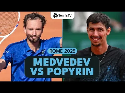 Daniil Medvedev vs Alexei Popyrin résumé | Rome 2025