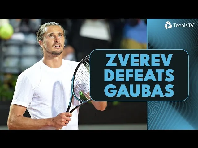 Alexander Zverev poursuit sa défense du titre face à Vilius Gaubas | Rome 2025