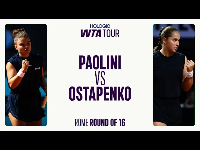 Jasmine Paolini contre Jelena Ostapenko | Résumé de Rome 2025